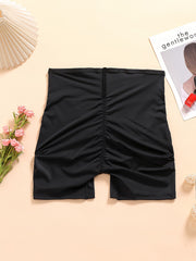 Sporty Plus Size Tummy Control Shapewear Shorts