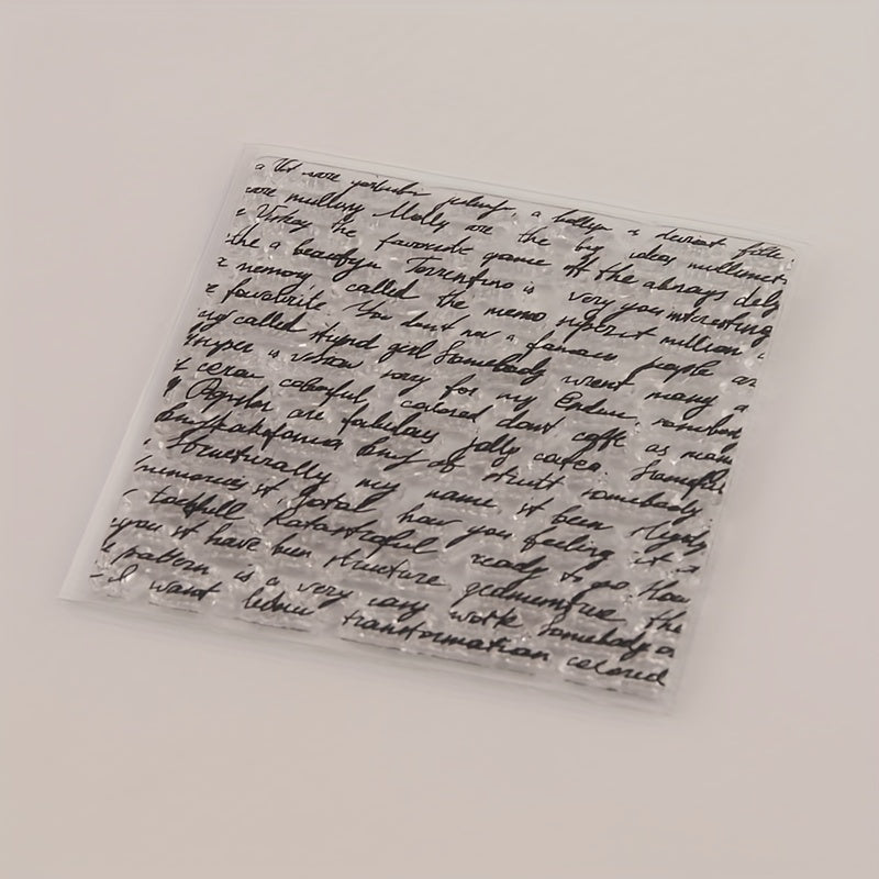 Word Pattern Transparent Stamps for DIY Scrapbooking