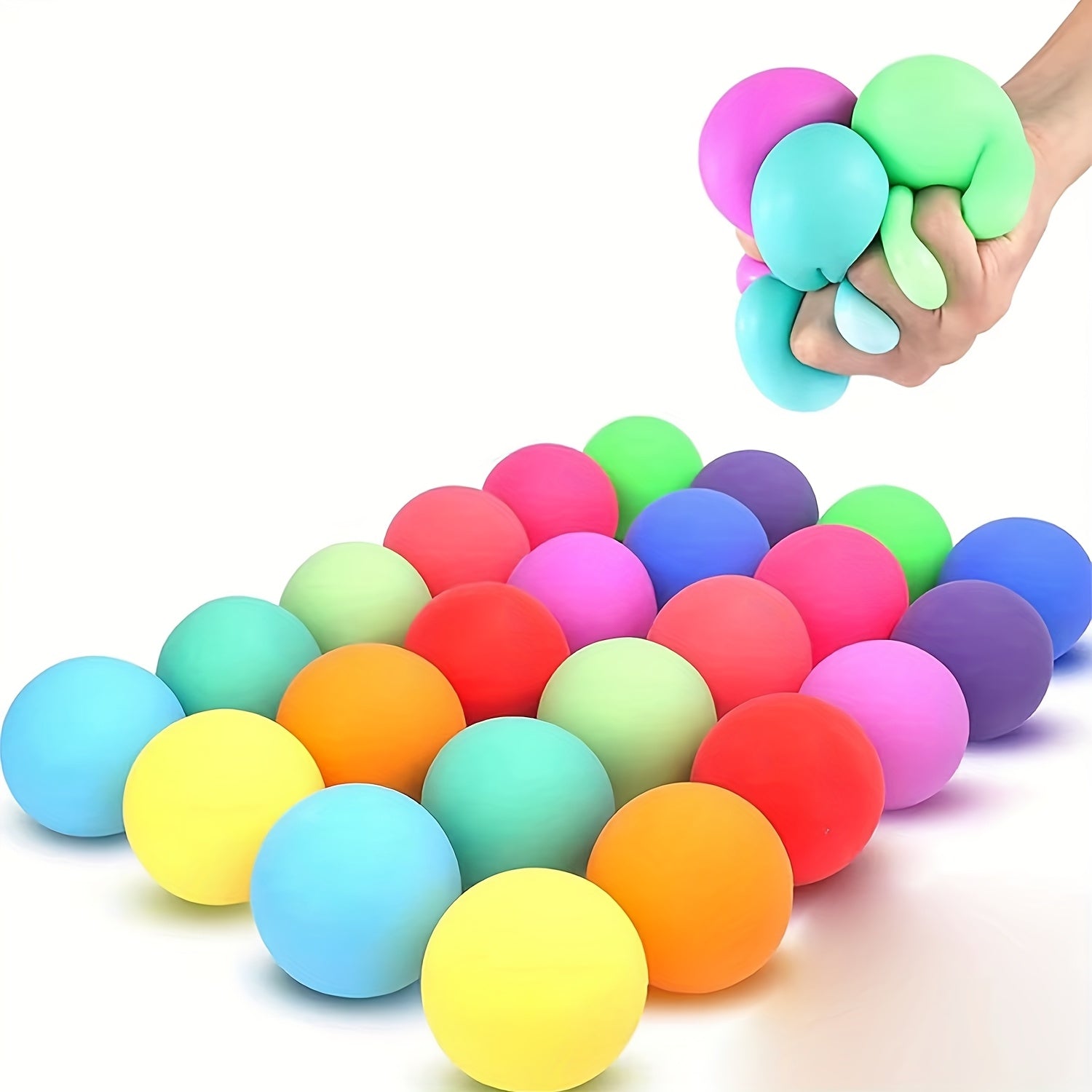 6pcs 1.38 Inch Elastic Ball Fidget Toy for Children & Adults