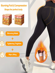Sauna Body Shaper Leggings for Women with Tummy Control