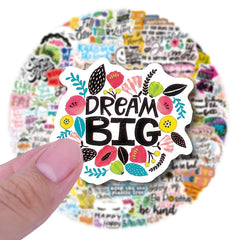 200pcs Inspirational Words Stickers Motivational Quote Vinyl
