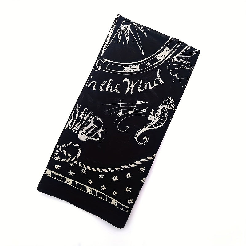 Whale Anchor Pattern Hip Hop Headscarf for Men and Women