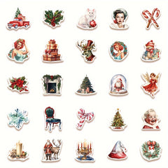 50pcs Christmas Stickers for Phone Case Suitcase Christmas Gift