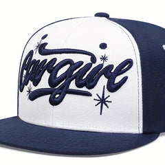 Men's Block Flat Brim Snapback Hat