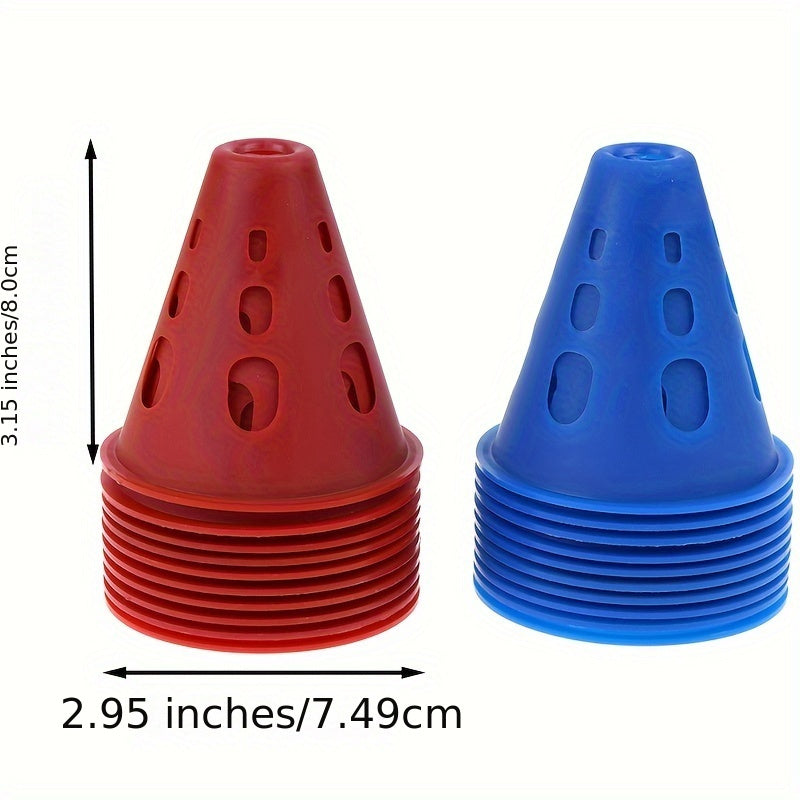 10pcs Soccer Training Signs Cones Marker Windproof for Football
