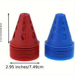 10pcs Soccer Training Signs Cones Marker Windproof for Football