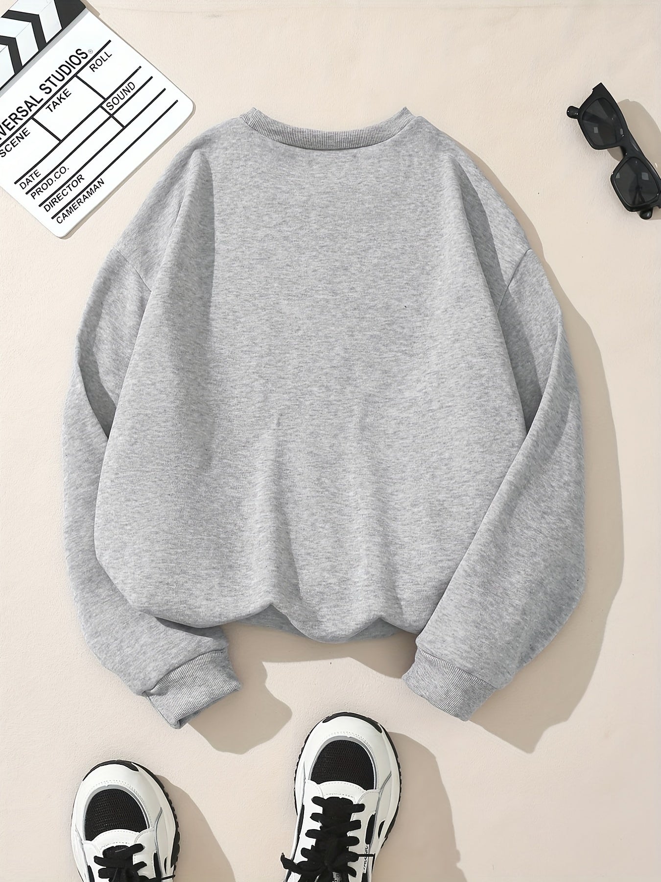 Throat Punch Letter Print Sweatshirt