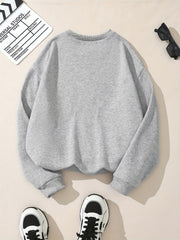Throat Punch Letter Print Sweatshirt