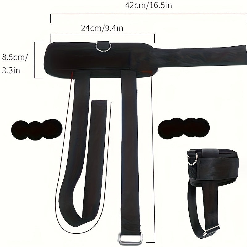 Adjustable Ankle Strap Dumbbell Lifting Foot Buckle Exercise Accessory