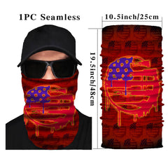 Blood Flag Flower Neck Gaiter Sports Face Mask Sun Protection Dust Mask