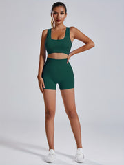 Women's Activewear Set: Sports Bra & High Waist Shorts for Yoga