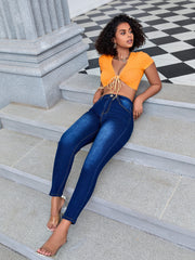 High Rise Slim Fit Stretchy Skinny Jeans
