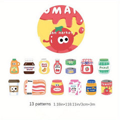 Creative Bear Tape Journal Index Stickers DIY Decoration Stickers