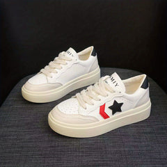 Women's Star Pattern Skate Shoes Thick Bottom Sport Shoes