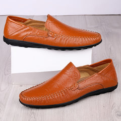 CLOHOO Customizable Leather Loafer Shoes Lightweight Casual Sneakers