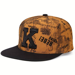 Men's K Letter Hip Hop Baseball Cap