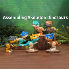 Colorful Dinosaur Toys Building Blocks Set Large Grain Skeleton Model
