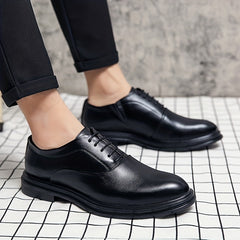 Men's Oxford Shoes Lace up Front Dress Shoes For Men Business Formal Tie Wedding