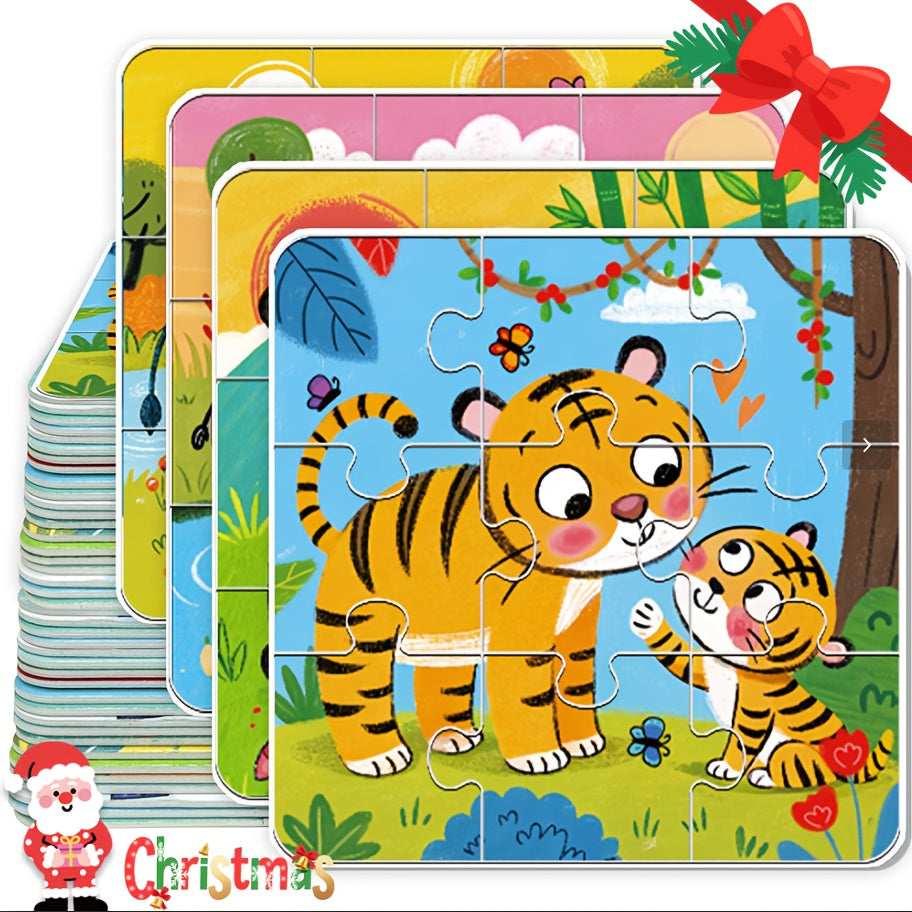 Dinosaur Jigsaw Puzzle Matching Game for Kids Age 0-3 Early Learning Toy