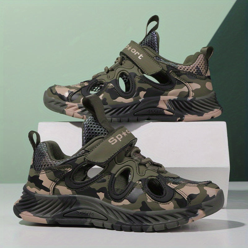 Boys Camo Breathable Sandals Anti-Skid Shoes