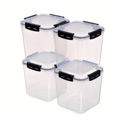 4pcs Large Capacity Airtight Food Storage Containers BPA Free