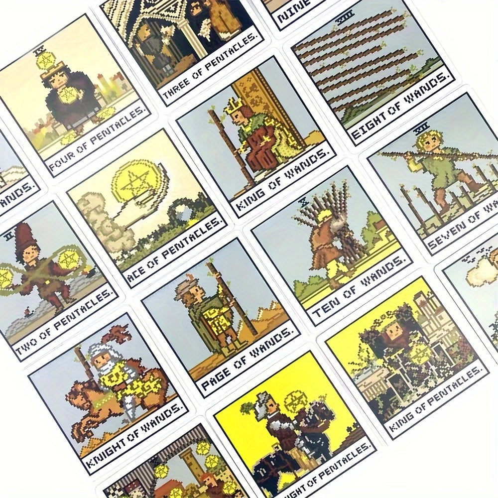 8 Bit Fantasy Tarot Card 79 Fortune Telling Game Divination Cards