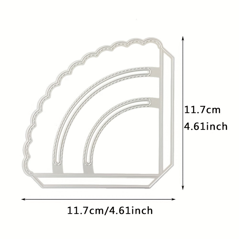 1pc Stitched Slot Corner Pocket Metal Cutting Dies for Card Making