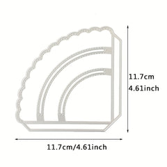 1pc Stitched Slot Corner Pocket Metal Cutting Dies for Card Making