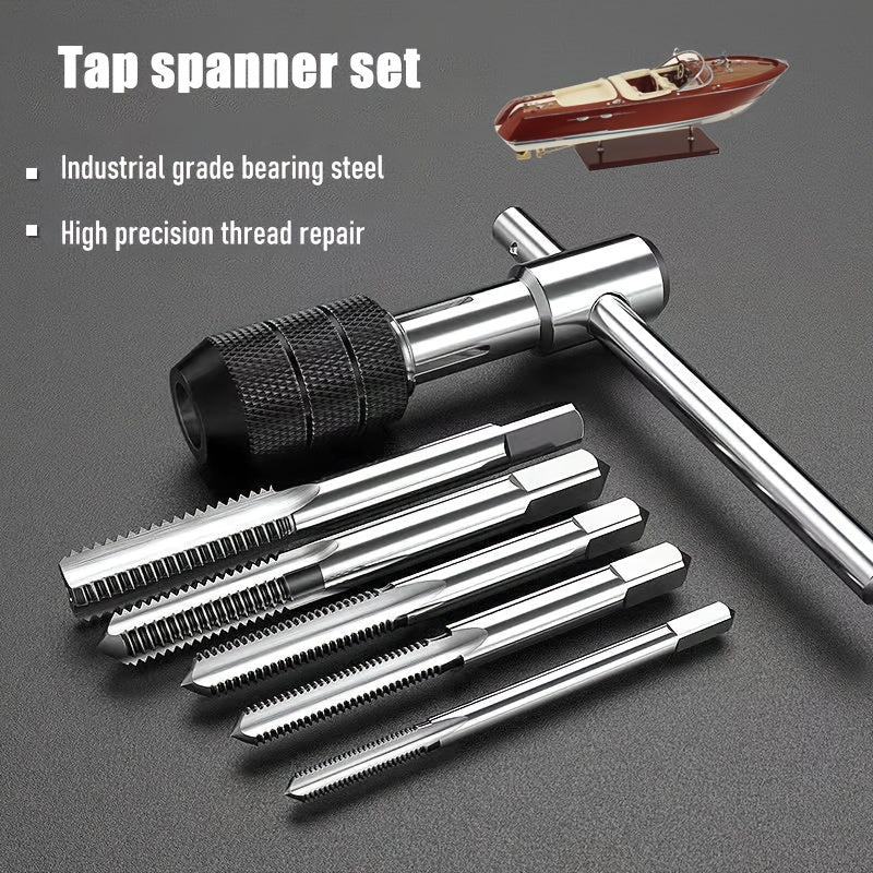 6pcs T Type Drill Set for DIY M3 M4 M5 M6 M8 Tap Set