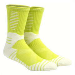 Breathable Cotton Mid-calf Socks for Running Training