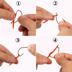 Bionic Bloodworm Grub Soft Silicone Lure for Bass Trout Fishing