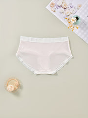 3 Pack Women's Plus Size Panties Set, Cooling Fabric Seamless with Contrast Trim