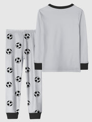Boy's Dinosaur Pajama Set Long Sleeve Top & Pants
