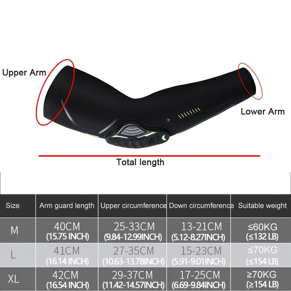 Crashproof Elbow Arm Sleeves for Sports Motorcycling UV Protection Gear