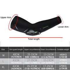 Crashproof Elbow Arm Sleeves for Sports Motorcycling UV Protection Gear