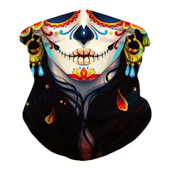 Ethnic Style 3D Printing Magic Face Towel Outdoor Face Mask