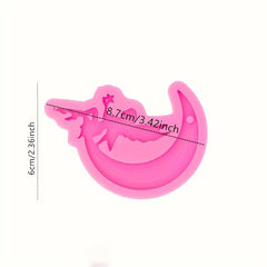 Resin Moon Fairy Girl Silicone Casting Mold for DIY Jewelry Making