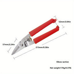 Straight Aviation Tin Snip Sheet Metal Cutter Scissors Heavy Duty Shear