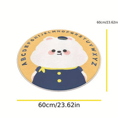 Kids Cartoon Carpet Soft Wool Crawling Mat