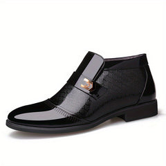 Men's Pointed Toe Slip on Non slip Boots For Wedding Business