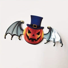 12pcs Halloween Pumpkin Wall Sticker & 3D Bat Decoration