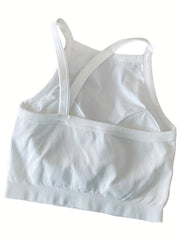 Camisole Halter Top With Chest Pads for Teens 13-20 Years