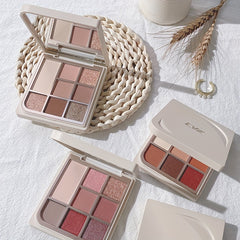 Milk Tea Nude Brown Eyeshadow Palette Matte Pearly Finish