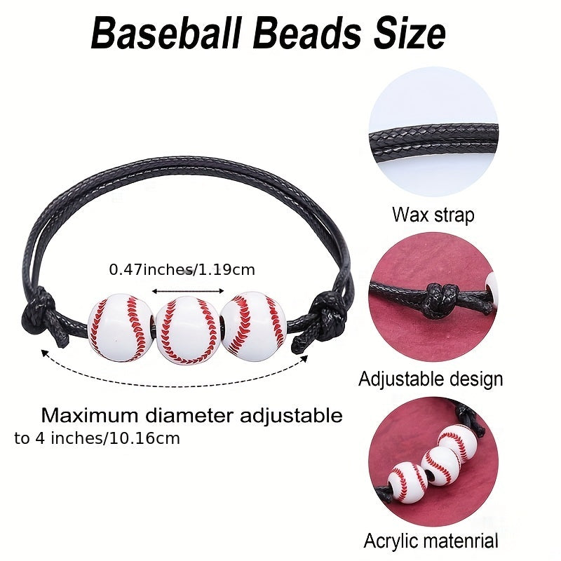 Women's Sports Charm Bracelets - Adjustable Bracelets for Birthday Party