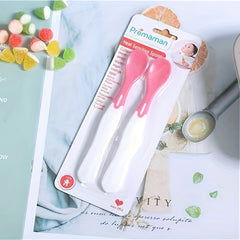 2pcs Baby Temperature Sensing Spoon Silicone Spoon Children's Food Supplement
