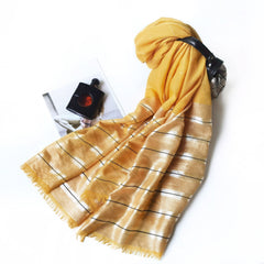 Arab Yarn Fringed Scarf Silky Shawl Lightweight Shawl Wrap