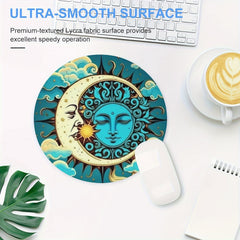 Sun & Moon Gaming Mouse Pad Non-Slip Rubber Base Waterproof for Computer Laptop