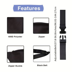 Adjustable Canvas Running Fanny Pack for Men and Women