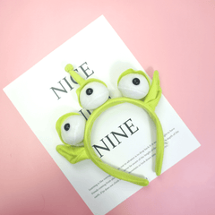 Three Eyed Alien Monster Headband Plush Headwear