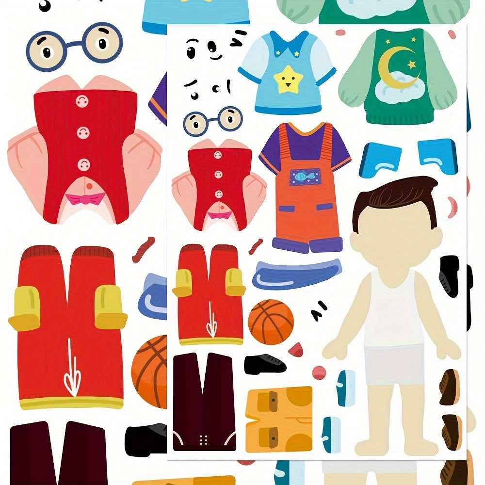 YWWBLD Cartoon Princess & Prince Stickers Self Adhesive DIY Craft Decor